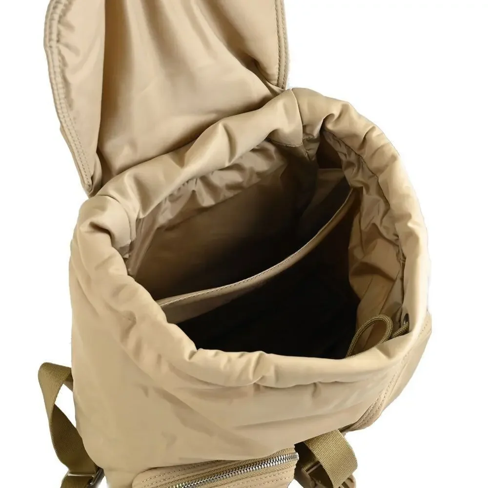 Sale ends 6/29 Burberry nylon Tan Backpack with logo nwt small